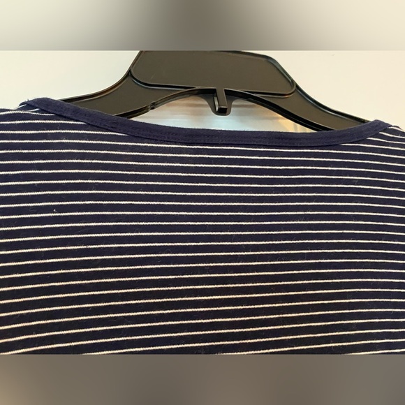 Ralph Lauren Horizontal Navy/White Stripe Short Sleeve Tee Shirt. Size 2X Women - Picture 4 of 10